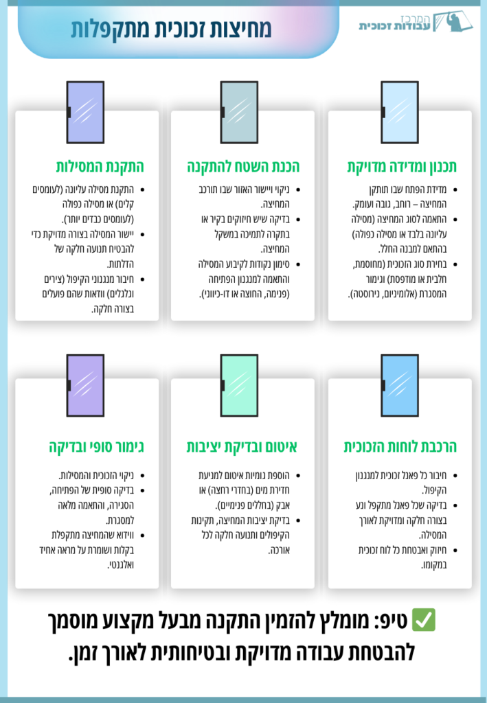 מחיצות זכוכית מתקפלות